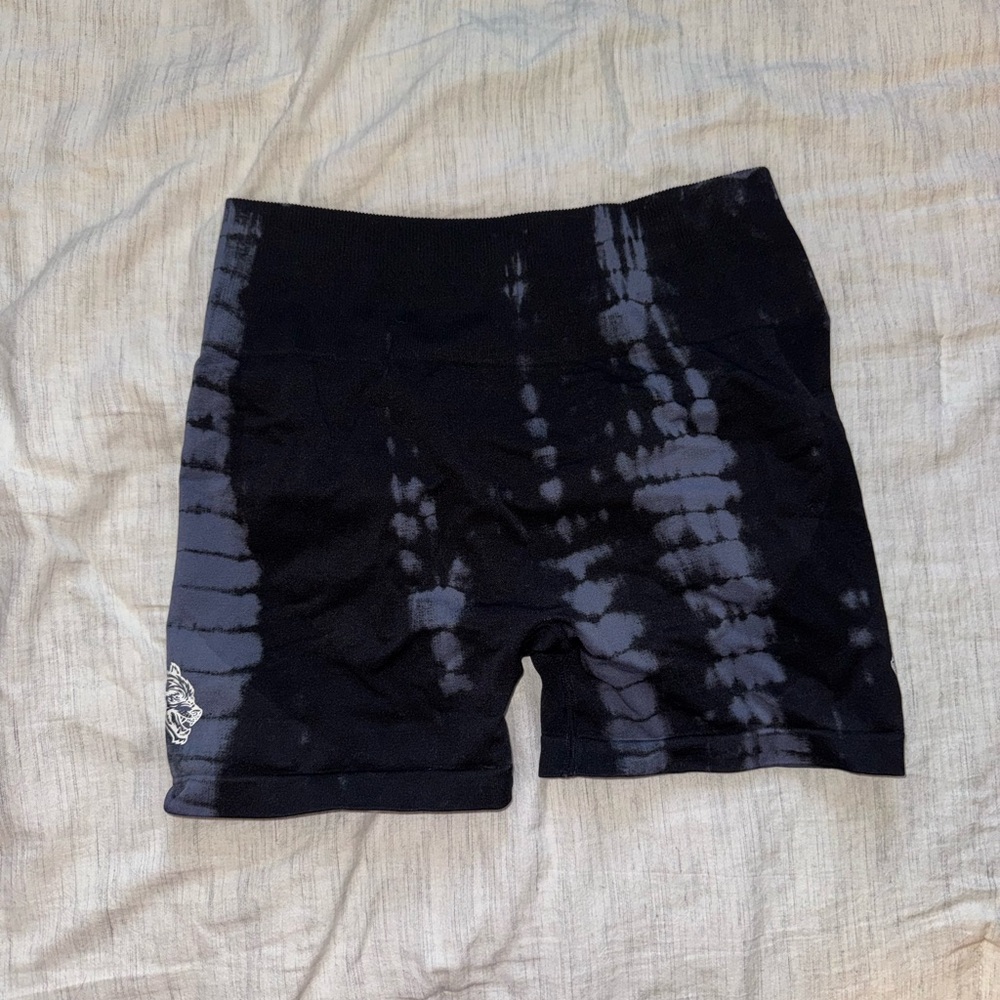Darc Sport Black Tie-Dye Bike Shorts